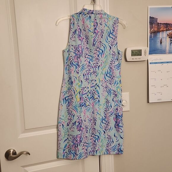 Lilly Pulitzer Sherryn Shift Dress in Shady Blue Oasis Tint Size XS - Picture 7 of 9